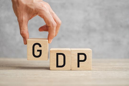 GDP Growth concept. domestic financial growth charts, global economy, national budgets, GDP, gross domestic product.