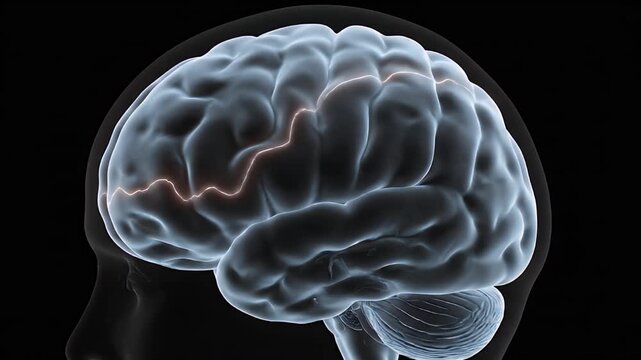 Animated Medical Illustration of Cerebral Aneurysm Rupture Showing Blood Vessel Damage and Neurological Activity Highlighting Brain Hemorrhage Risk and Medical Awareness