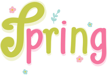 Spring themed graphic with flowers © Mia