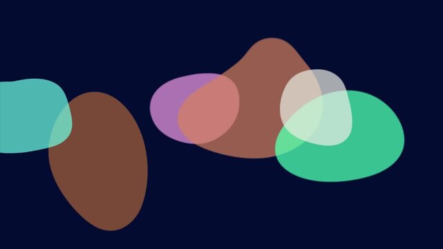 Abstract 3 D geometric shape animation morphing transition colorful sphere cube dynamic motion