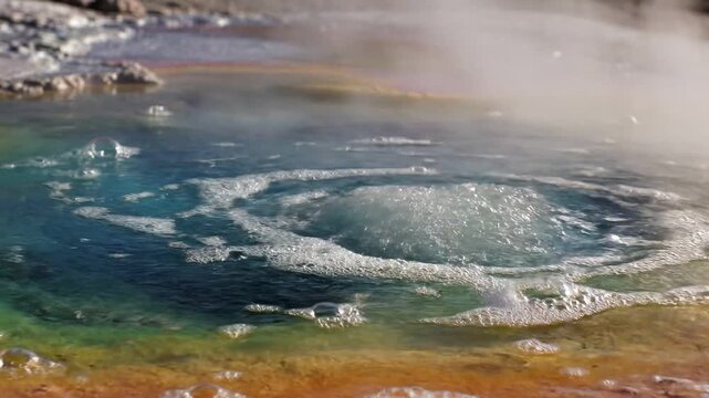 Cinematic slow motion footage of a custom kitchen with boiling water and steam 4k video