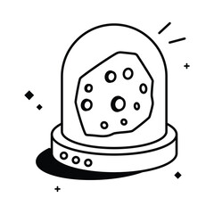 Space Stone Vector Fill outline Icons Eps 10 File  © Optima GFX