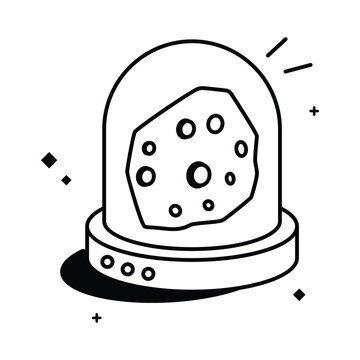 Space Stone Vector Fill outline Icons Eps 10 File
