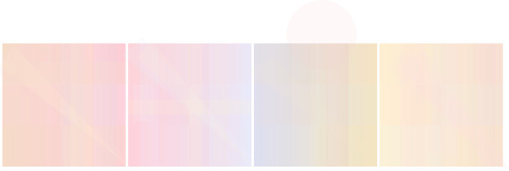 Obraz premium Abstract pastel color gradients in four vertical panels, creating a soft and ethereal background with smooth transitions between peach, pink, blue, and yellow hues.