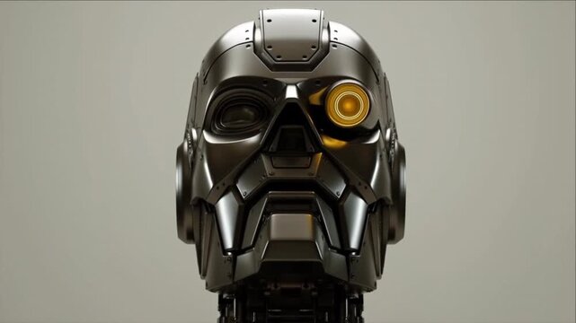 産業オートメーションのためにロボットの頭部へ組み込まれる光学センサー