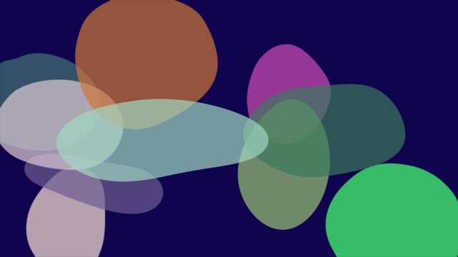 Abstract geometric 3 D shape animation colorful spheres dynamic motion