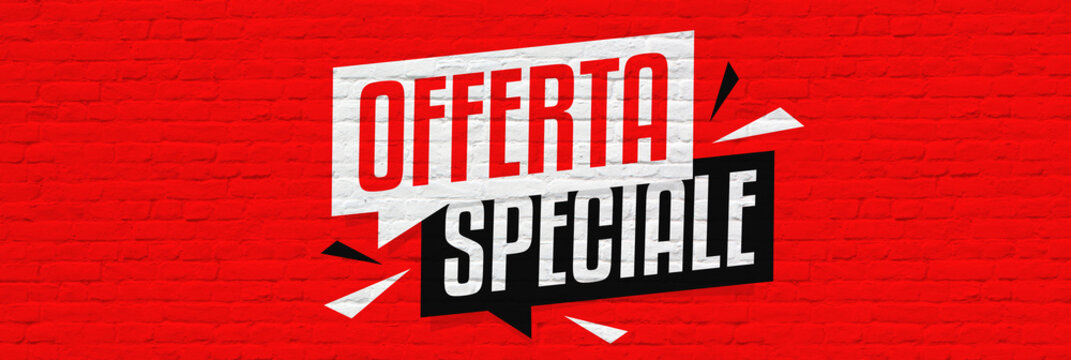 Testo "Offerta speciale" nella nuvoletta di dialogo