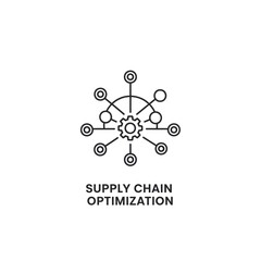 Fototapeta premium Supply chain optimization business process concept.