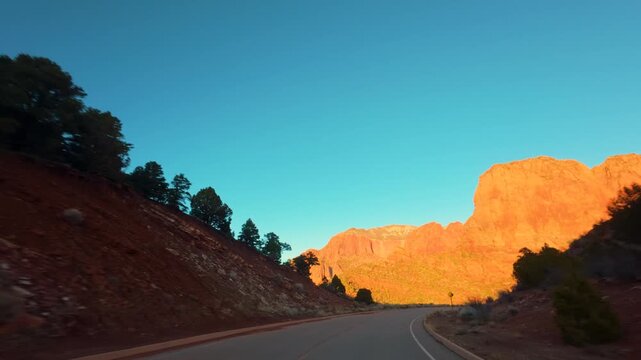 Kolob Canyon Scenic Drive POV &mdash; Zion National Park Utah