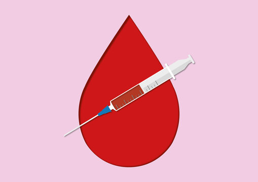 Blood test, conceptual illustration
