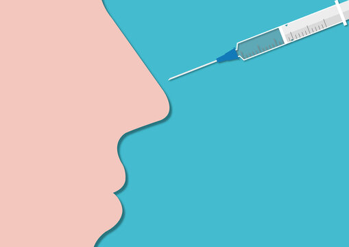 Rhinoplasty, conceptual illustration