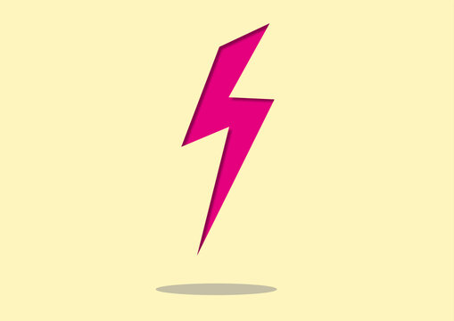 Lightning bolt, conceptual illustration