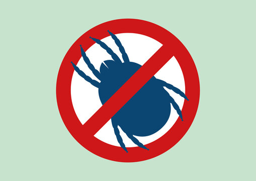 Dust mite warning, conceptual illustration