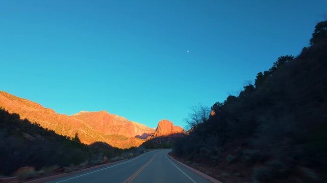 Kolob Canyon Scenic Drive POV &mdash; Zion National Park Utah