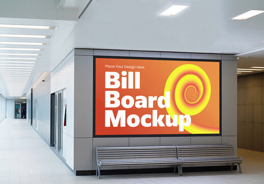 Professional Indoor Advertising Mockup