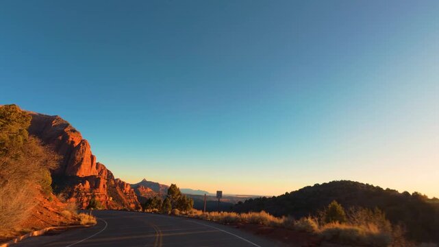 Kolob Canyon Scenic Drive POV &mdash; Zion National Park Utah