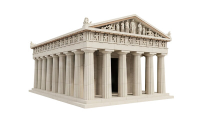 Fototapeta premium The Parthenon: Ancient Greek Temple Model