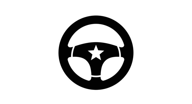 Steering Wheel Icon Design 1.