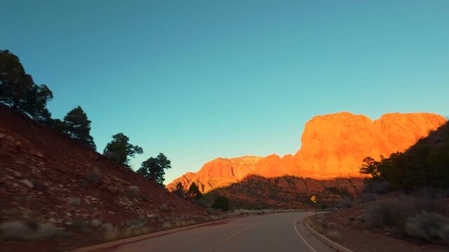 Kolob Canyon Scenic Drive POV &mdash; Zion National Park Utah