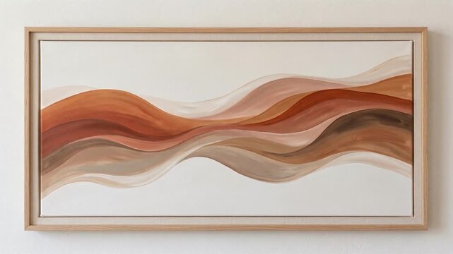 Terracotta Earth Tone Wave Loop