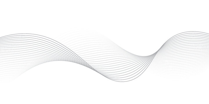 Abstract background wave lines flowing smooth curve shape mesh technology futuristic concept