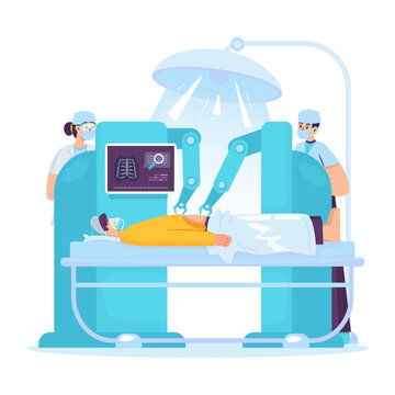 Surgical Technology in Modern Medical Innovation Concept Vector Illustration