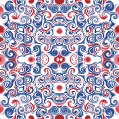 Fototapeta premium Abstract, multicolored, beautifully blended colors, used for creating backgrounds, patterns with no definite shape mixed with multiple colors, printed patterns, patterns on product surfaces, Cover.