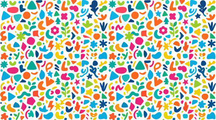 Vibrant colorful floral pattern design. © Abhinaya Project