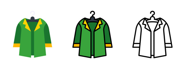 Jacket Clothing Winter Apparel Fashion Icon Vector © aagraphics