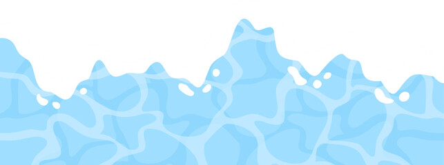 Summer beach waves border © TsaProjects