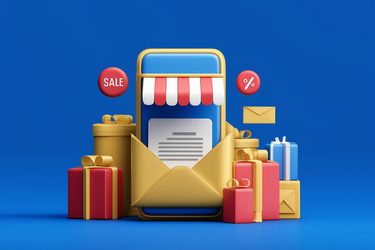 E-commerce email marketing with promotional notifications, sale alerts, and customer targeting. Ideal for online retail, mobile campaign automation, and digital shopping engagement ,business growth