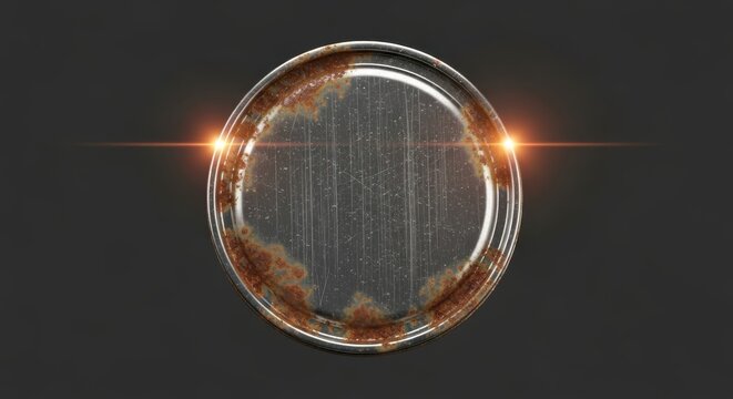 Glowing orb, futuristic sphere, neon lights, dark background