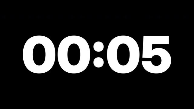 Black Screen 10 Second Countdown Timer | Seamless Loop