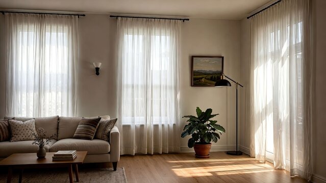 Modern home interiors bright living room photography capturing serenity and relaxation