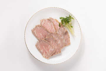 Fototapeta premium ［宮城県産］仙台牛リブロース ローストビーフ