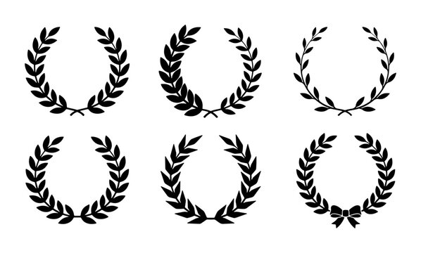 laurel wreaths set