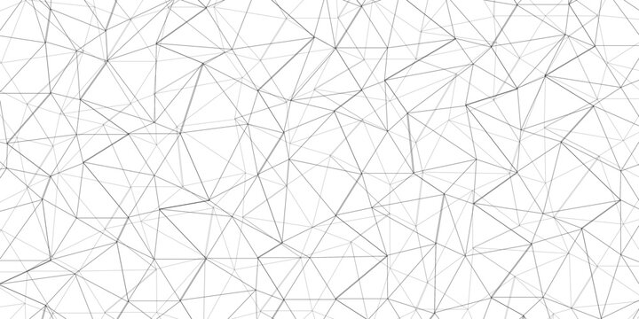 Abstract of simple gray line triangle pattern geometric background. Seamless geometric polygonal repeatable pattern swatch background, Trendy design vector background for web backdrop orpaper print.	