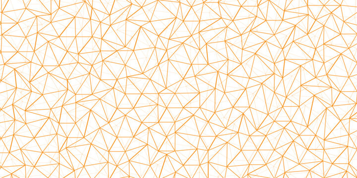 Abstract of simple golden line triangle pattern geometric background. Seamless geometric polygonal repeatable pattern swatch background, Trendy design vector background for web backdrop orpaper print.