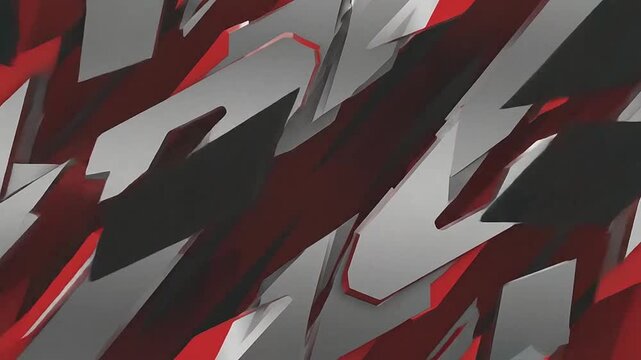 Abstract geometric design with red and gray colors, perfect for modern backgrounds and art