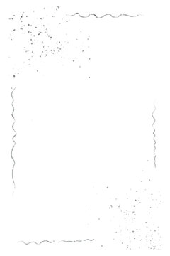 Silver Cute romantic wedding invitation decoration elegant poster design. Silver foil  Frame border line hand drawn doodle rectangle vintage wavy bow picture. PNG illustration isolated.