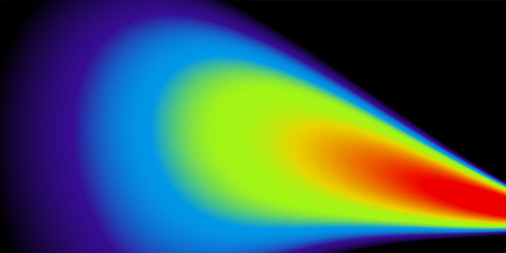 Abstract thermal heatmap background with glowing infrared spectrum gradient