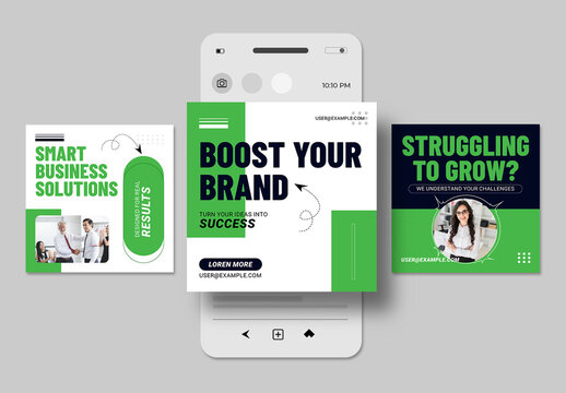 Business Social Media Post Template Design