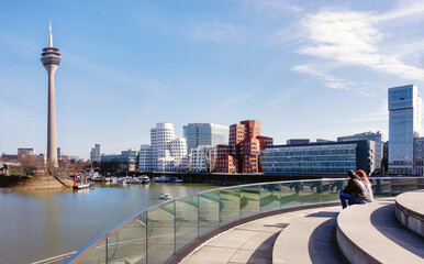 Fototapeta premium Medienhafen, Düsseldorf