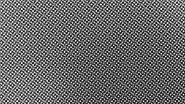 Vintage halftone dot pattern black background with subtle grunge texture and abstract dark spots