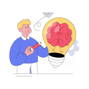 An illustration design of creative mind