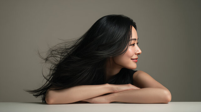 chinese woman with long black hair