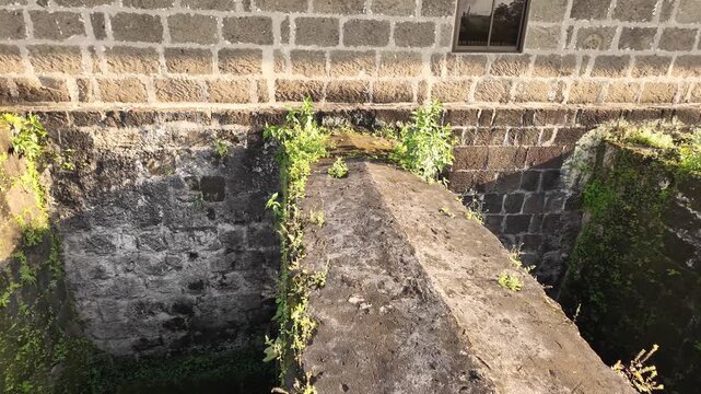 Fort Santiago walls historic citadel walled city of Intramuros in Manila, Philippines