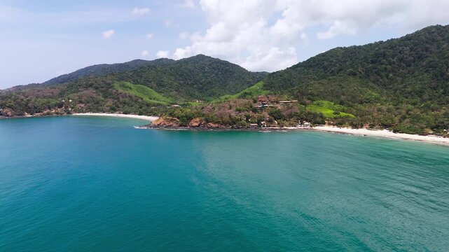 Klong Jak and Bamboo beach, Koh Lanta drone view