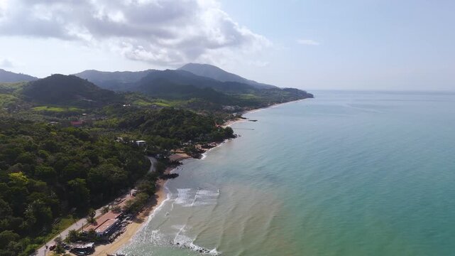 Klong Tob beach, Koh Lanta, drone view