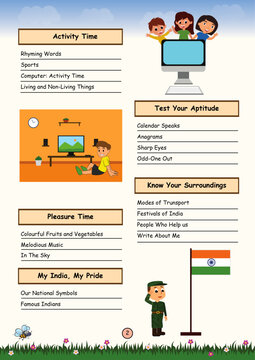 Index Page Template Gk Book
